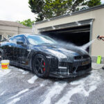 34washrinse car washing nissan gtr