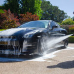 41Rinse2 car washing niisan gtr