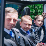 Children wearing tuxedos