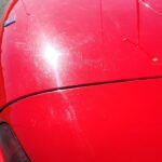red car scratches