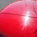 red car scratches