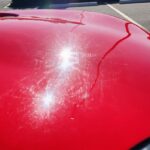 red car scratches