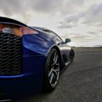 Blue Lexus car